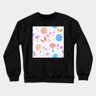 Wild flowers print Crewneck Sweatshirt